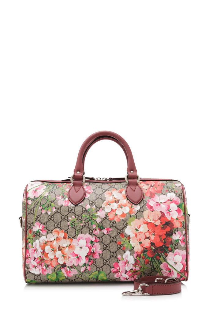 Blooms GG Supreme Top Handle Red Blooms - GUCCI