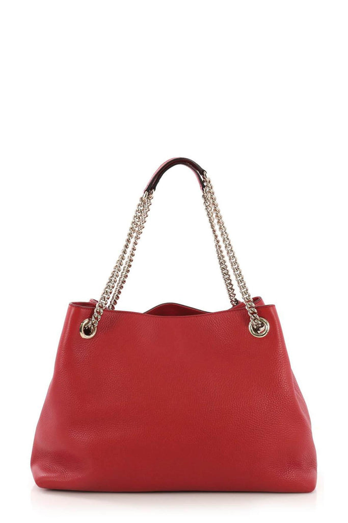 Medium Soho Chain Shoulder Bag Red - GUCCI