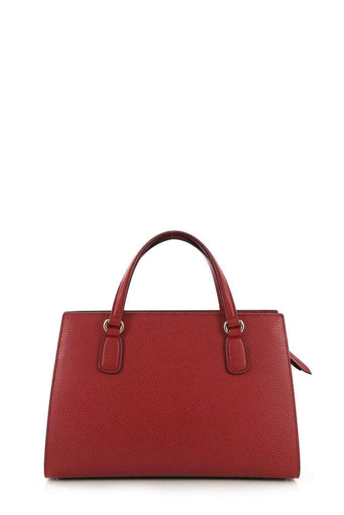 Soho Leather Top Handle Bag Red - GUCCI