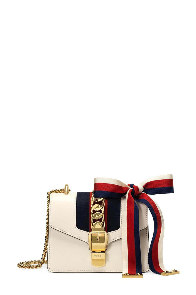 Mini Sylvie Chain Bag White - GUCCI