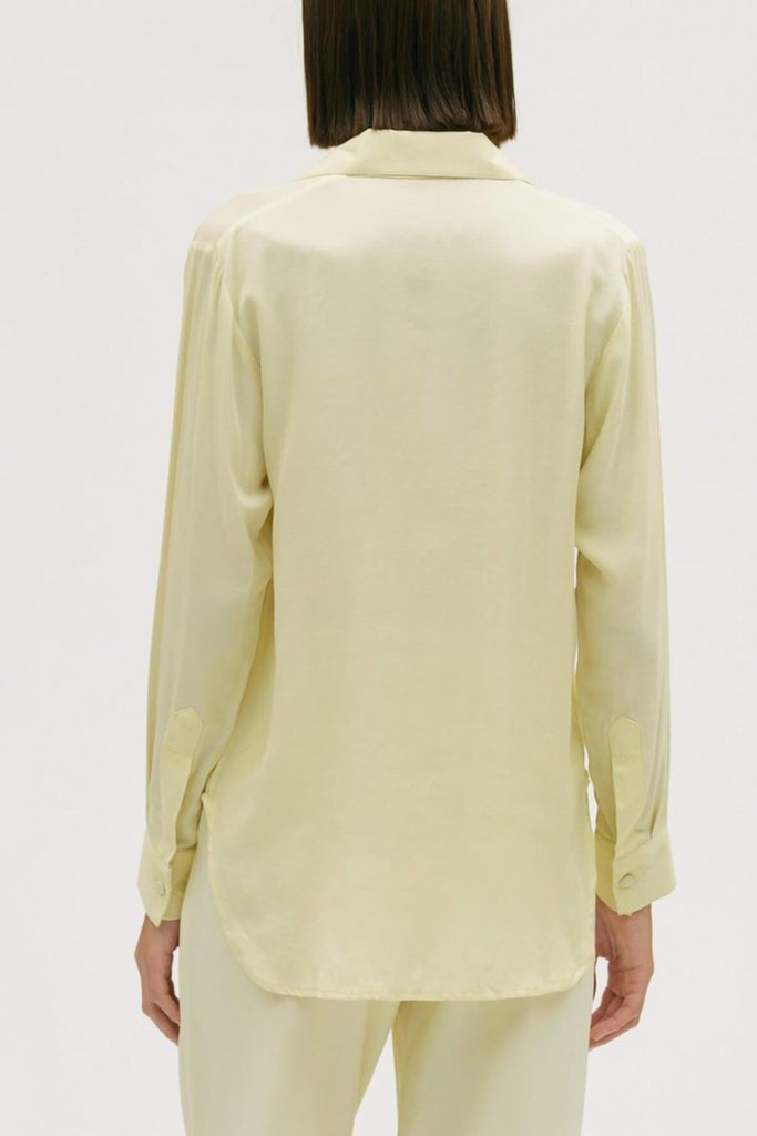 Pyjama Long Sleeve Chalk Yellow Top - Hher Studios
