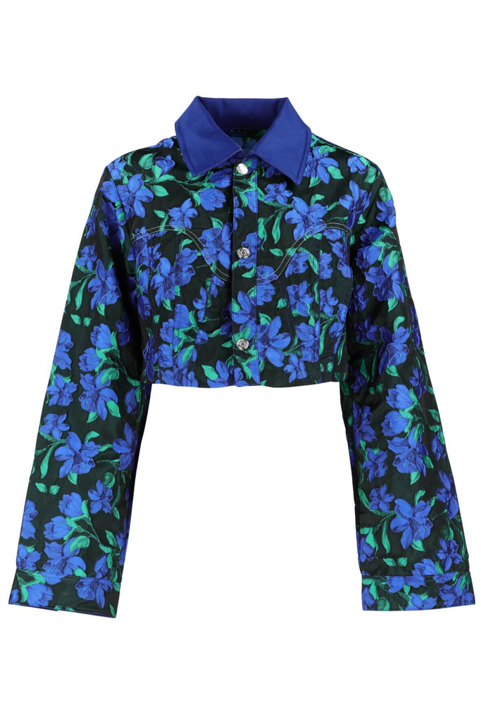 Outsized Blooms Worker Jacket - House of Sunny