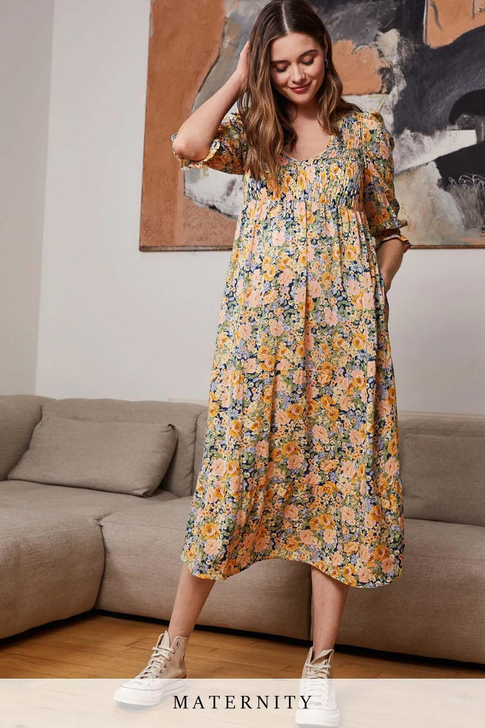 Meredith Maternity Dress with LENZING™ ECOVERO™ - Isabella Oliver