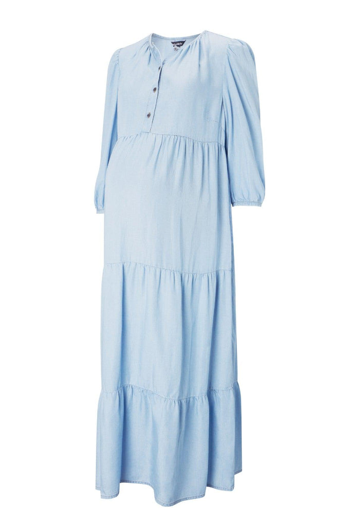 Raffa Chambray Maternity Dress with Tencel™ - Isabella Oliver