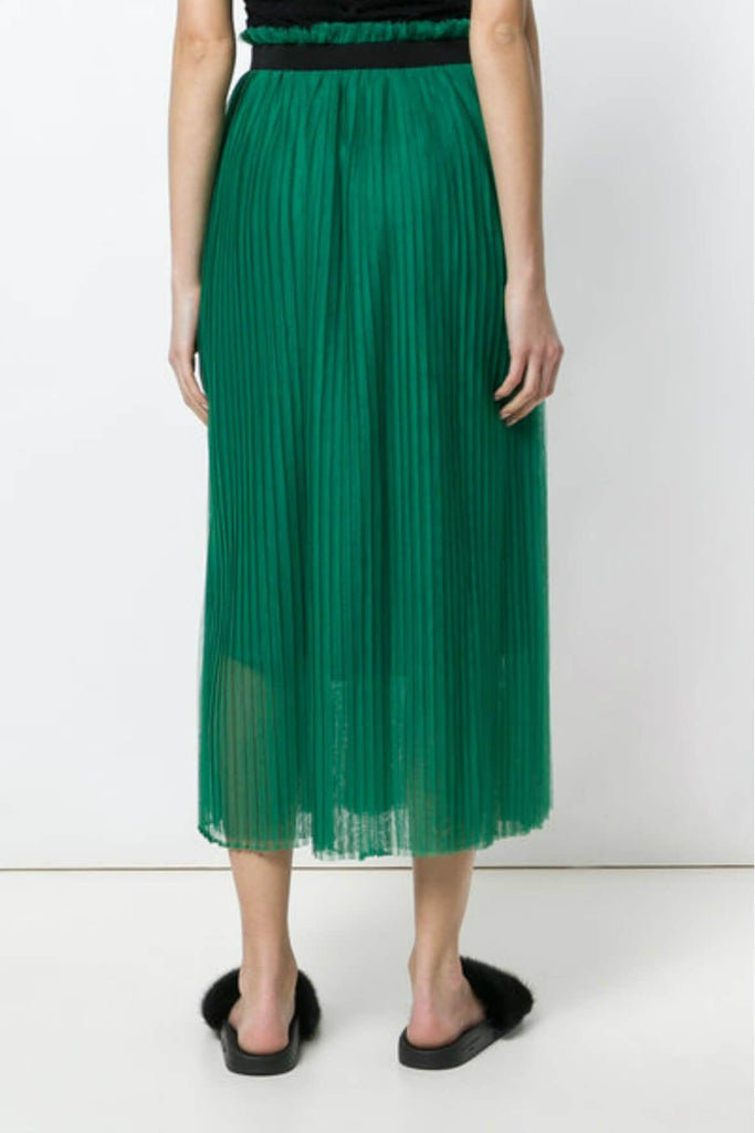 Pleated Mesh Skirt - Isabelle Blanche
