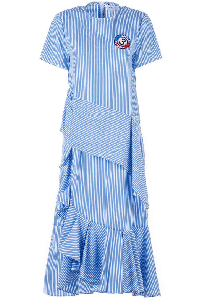 Striped Wrap Dress - Isabelle Blanche