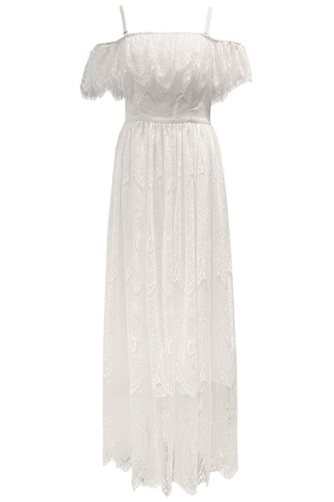 Monte Carlo Chantilly White Dress White - Jo Kilda