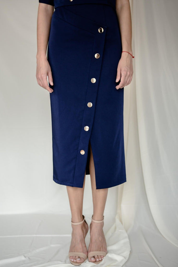 Stud Skirt in Blue - Josee P