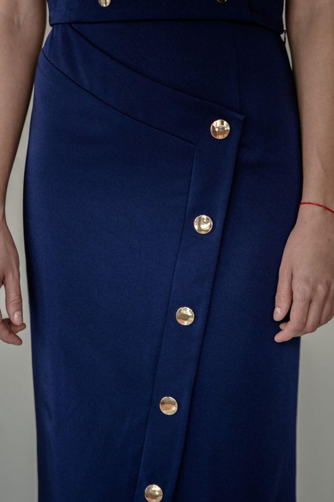 Stud Skirt in Blue - Josee P