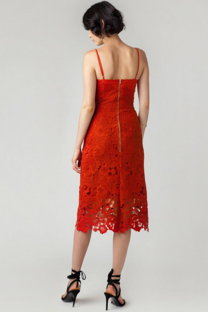Fiora Crochet Asymmetric Cami Dress - Juillet