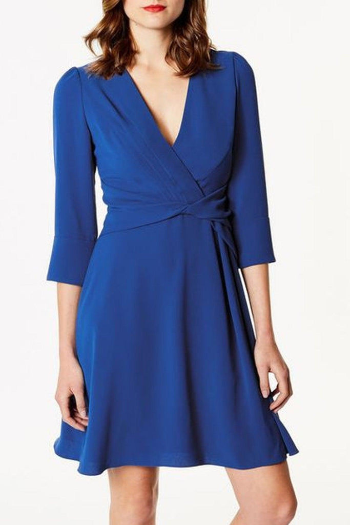 Cobalt Blue Wrap Dress - Karen Millen