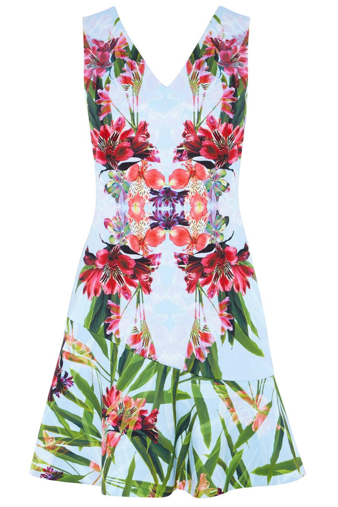 Floral Print Mini Dress - Karen Millen