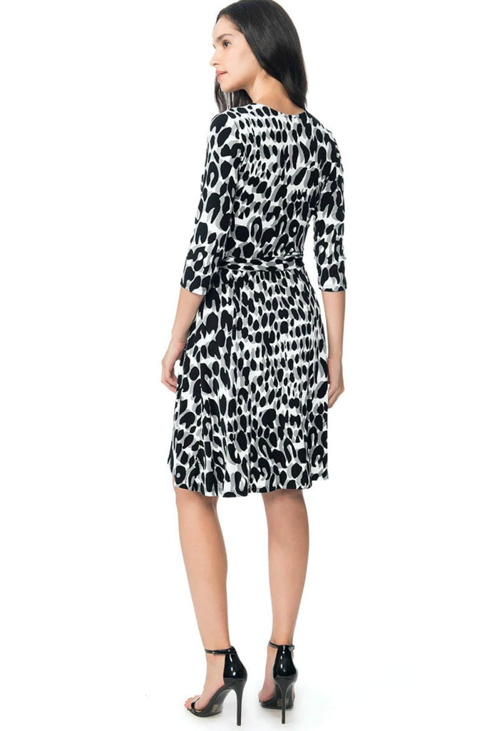 Perfect Wrap Dress Leopard - Leota