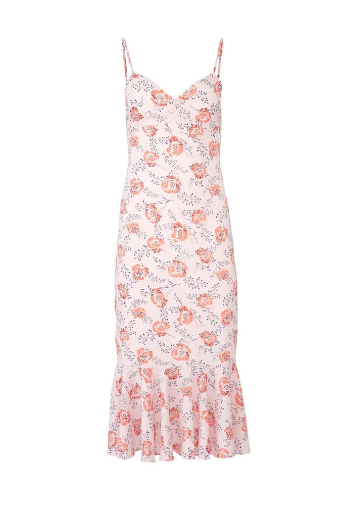 Pink Flower Pencil Dress - Likely
