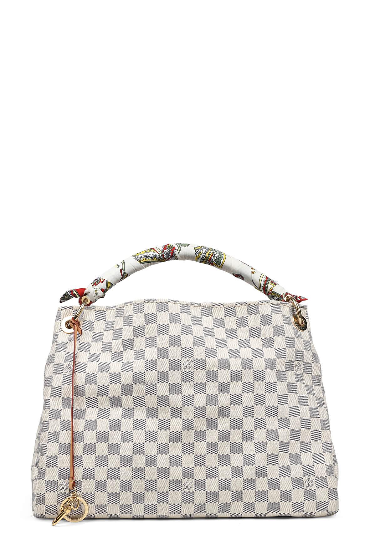 Louis Vuitton Artsy Handbag Damier MM, crafted from damier azur