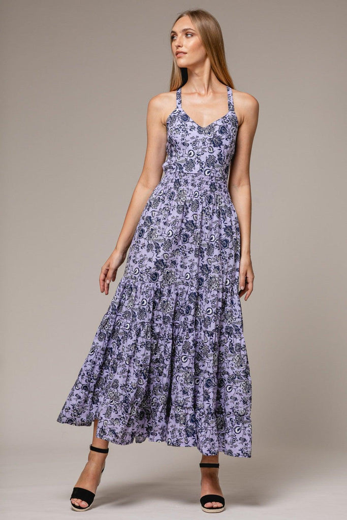 Kellis Dress in Indirra Floral - Lusana