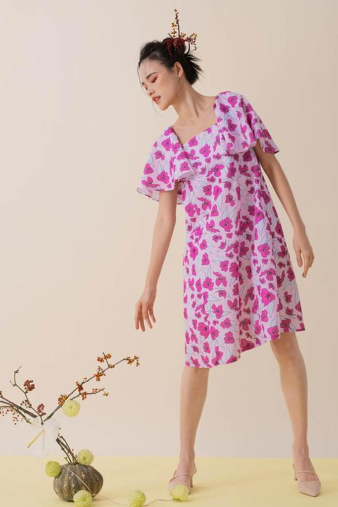 Darling Sleeved Dress in Berry - Minor Miracles