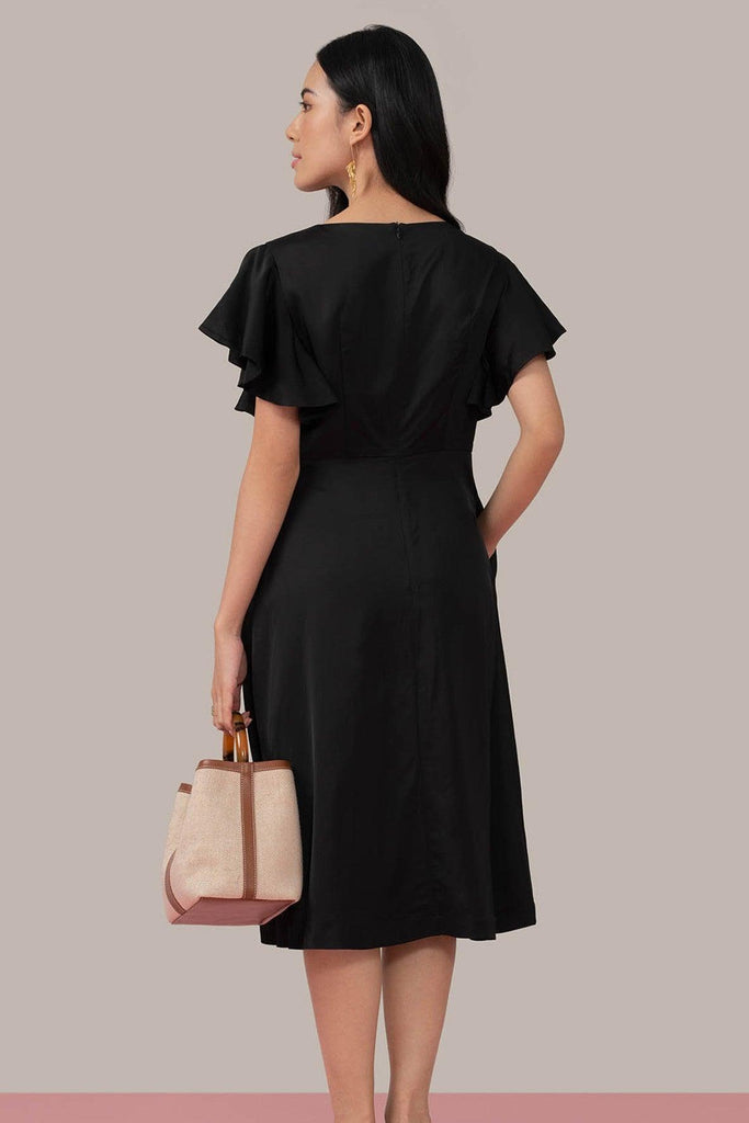 Mercy Mercy Flare Sleeves Dress in Black - Minor Miracles
