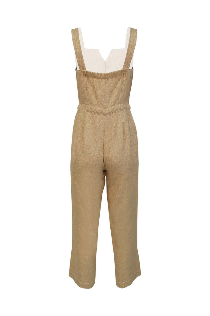 Wide Leg Jumpsuit with Pockets - Moon River