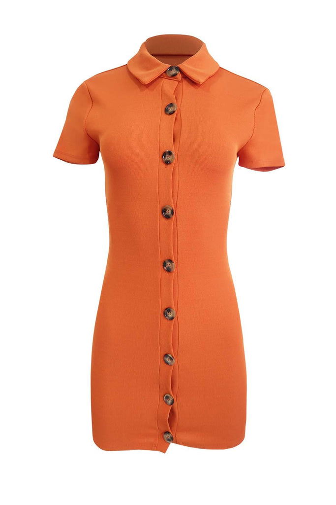 Carrot Orange Body-Con Dress - Privacy Please