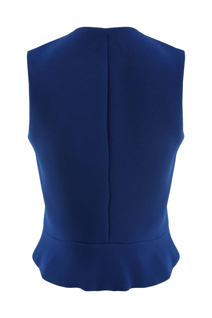 Dark Blue Sleeveless Outerwear - Carven