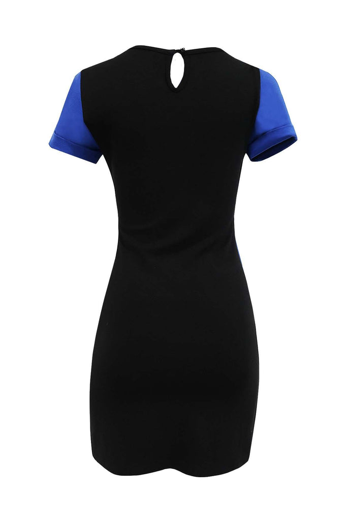 Blue & Black Simple Bodycon Dress - Bcbgmaxazria