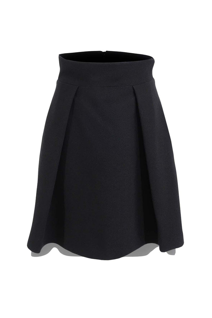 Black Textured Mini Skirt - Black Halo