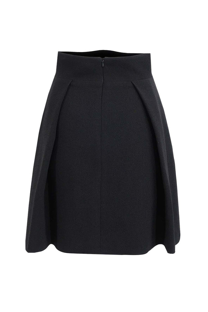 Black Textured Mini Skirt - Black Halo