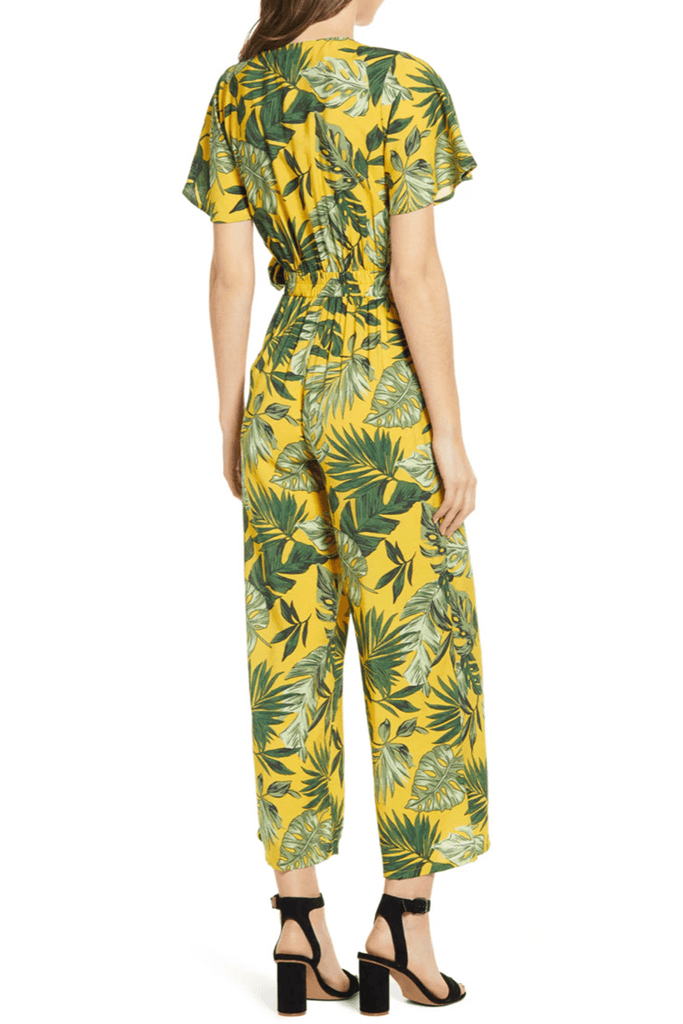 Yellow Tropical Jumpsuit - Moon River