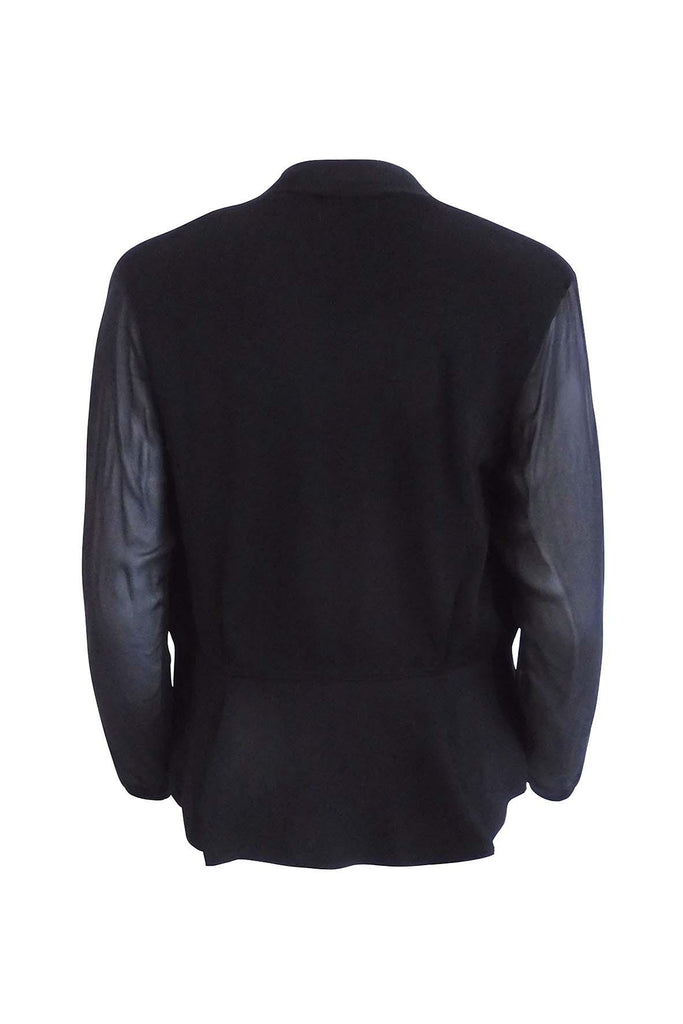 Black Knitted Long Sleeve Outerwear - Anteprima