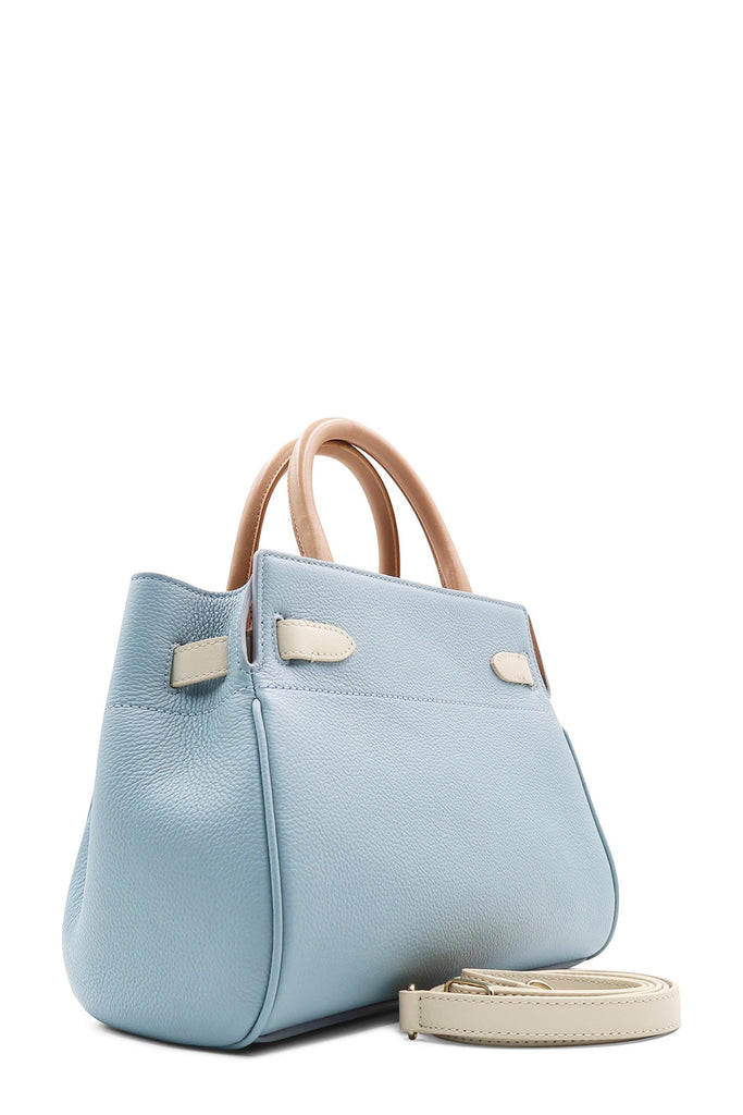 Small Belted Bayswater Light Blue - MULBERRY