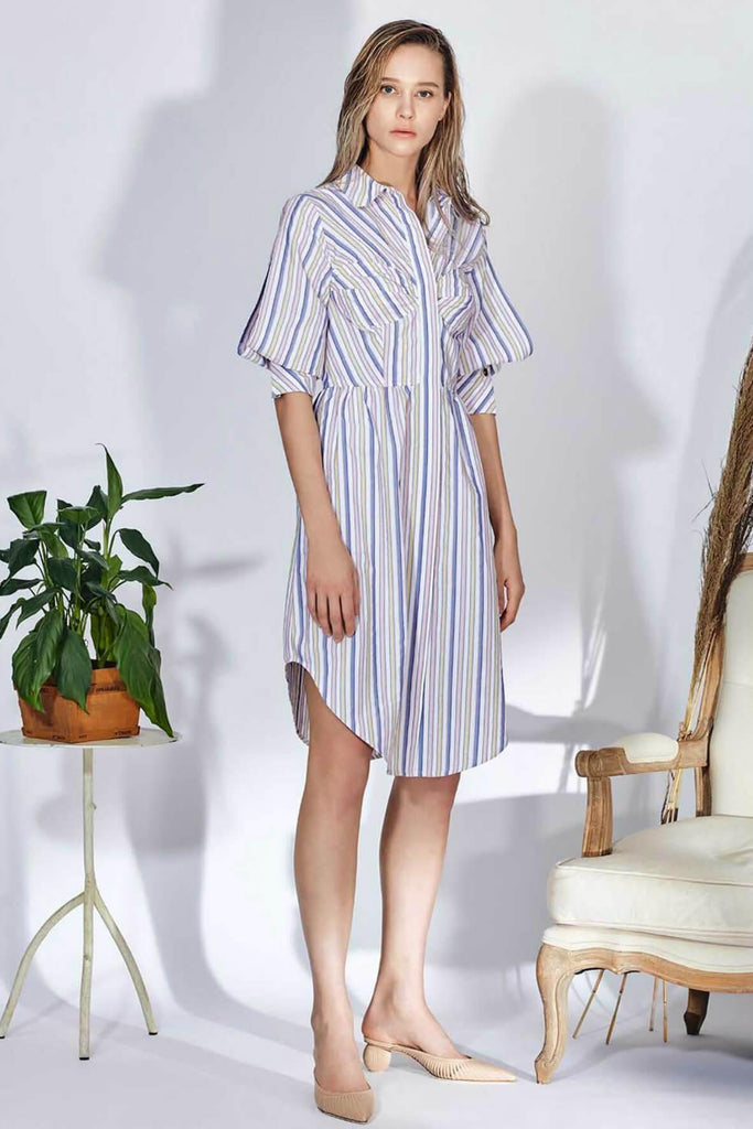 Ines Shirt Dress Stripe - N12H