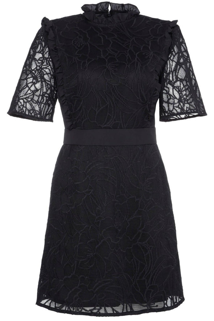 Corded Floral Netting Dress - Nine West