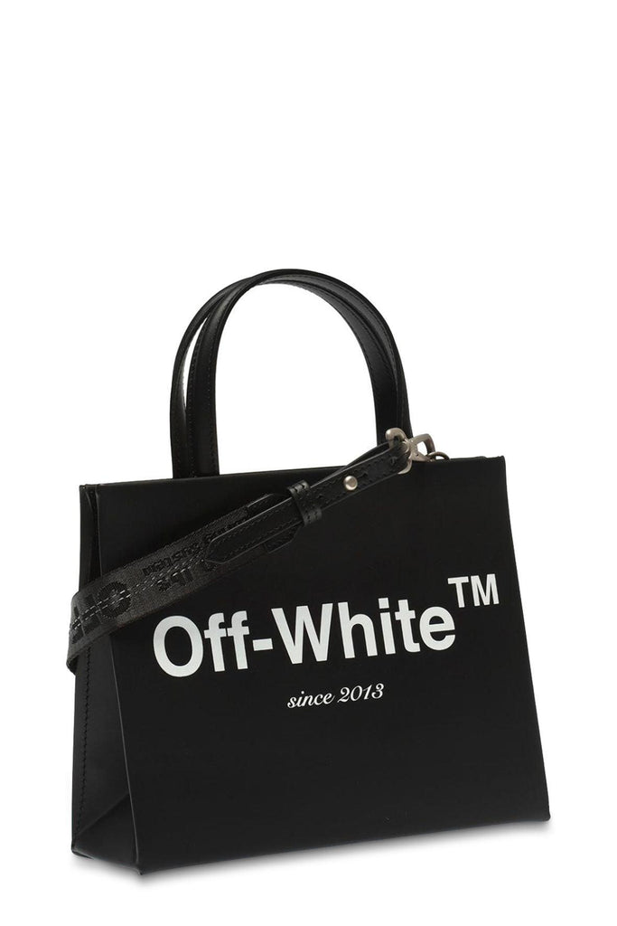 Printed Mini Box Bag Black - OFF-WHITE