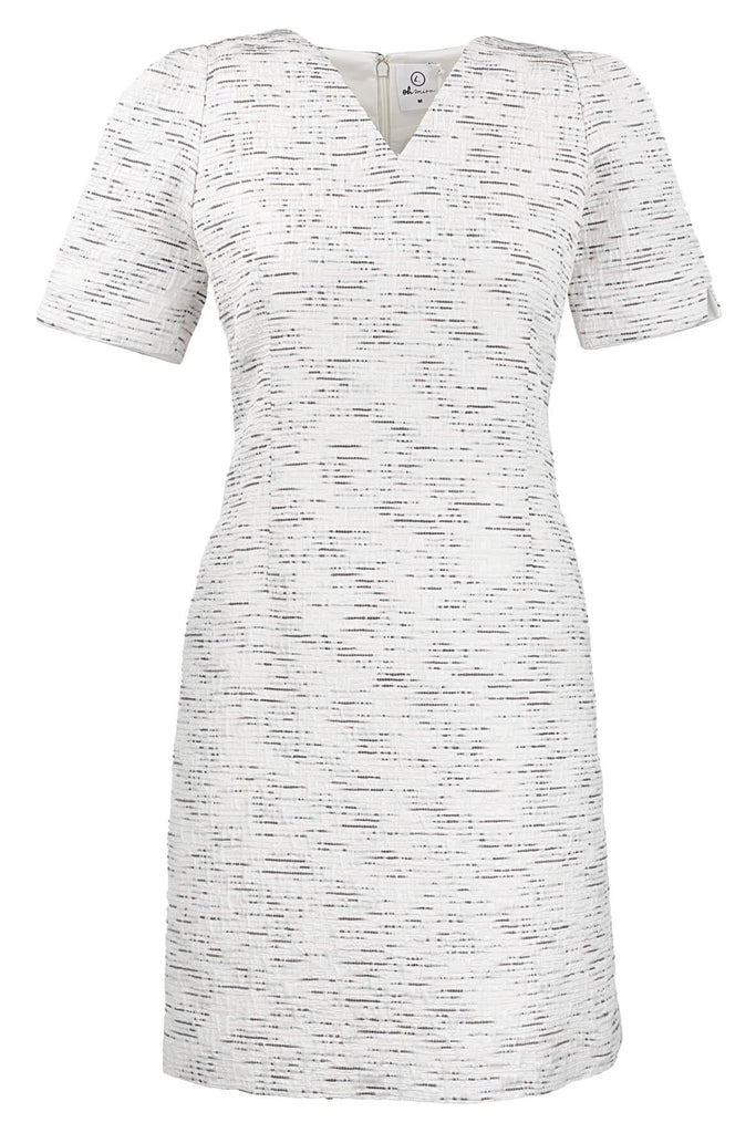 White Shoulder Detailed Dress - Oh Mira