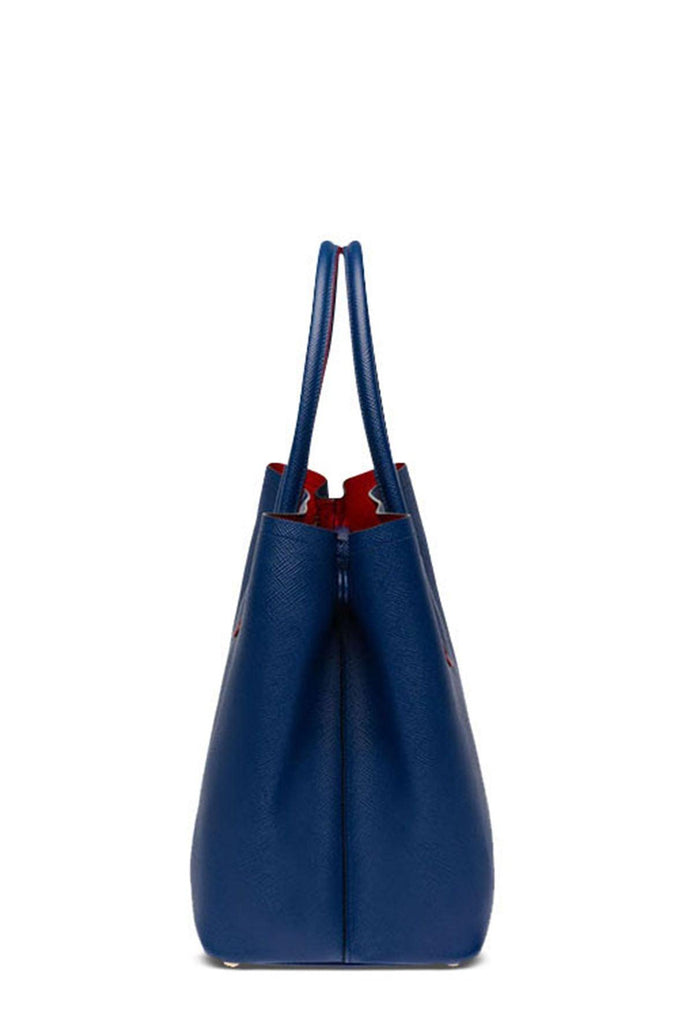 Large Double Bag Blue Red - PRADA