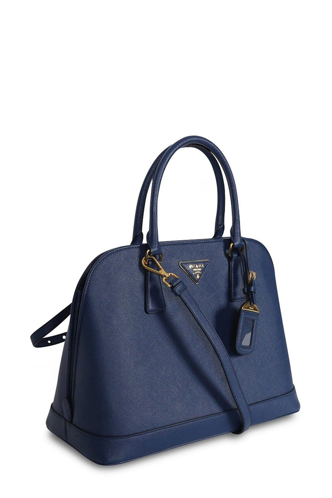 Saffiano Lux Top Handle Bag Bluette - Prada