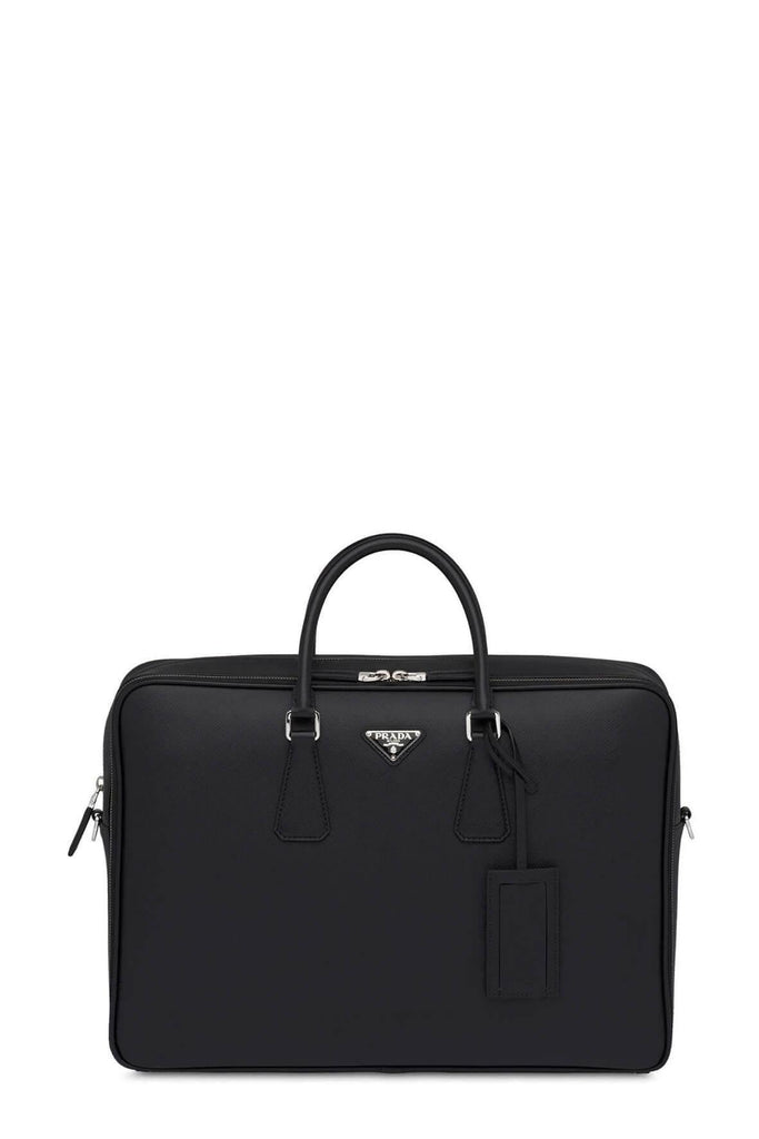 Saffiano Travel Briefcase Black - Prada