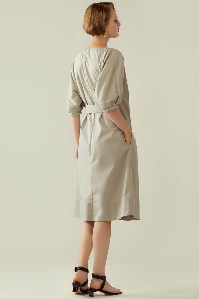 Wrap dress with cocoon sleeve - RYE