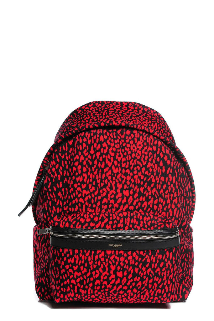 Classic Hunter Backpack Red Leopard - SAINT LAURENT