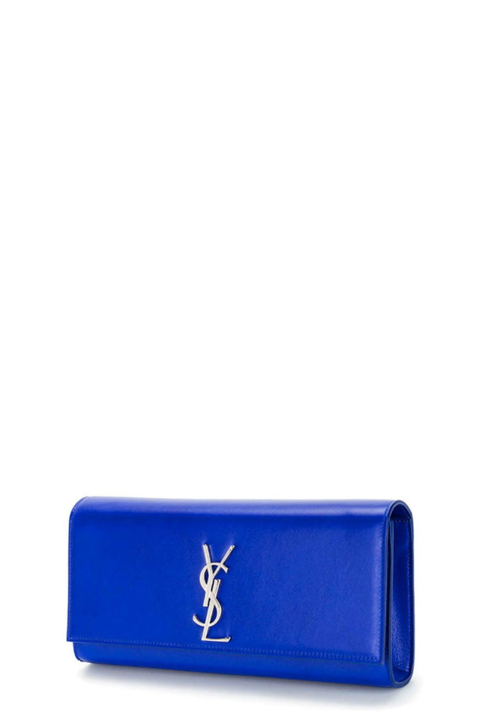 Classic Monogram Clutch Royal Blue - Saint Laurent