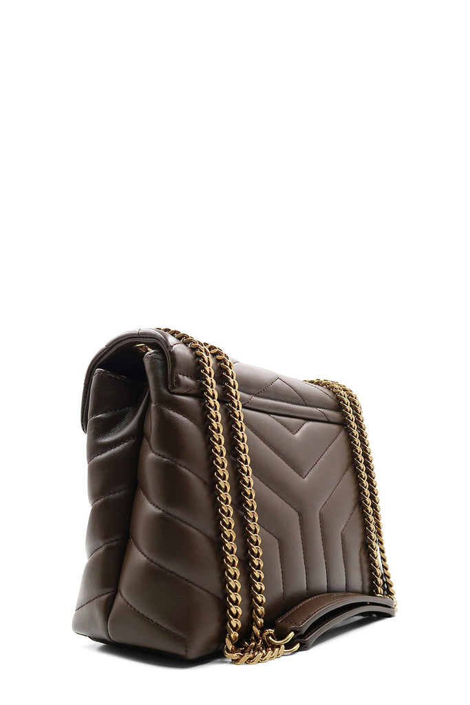 Loulou Small with Gold Hardware Brown - SAINT LAURENT
