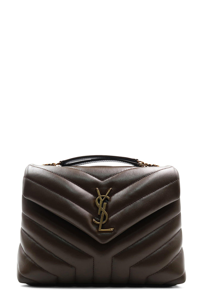 Loulou Small with Gold Hardware Brown - SAINT LAURENT