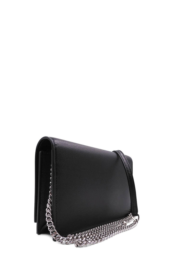 Monogram Small Kate with Tassel Black With Silver Hardware - Saint Laurent