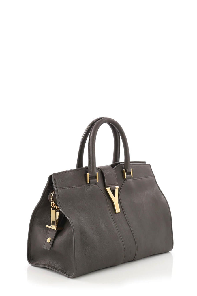 Small Cabas Chyc Tote Dark Anthracite - SAINT LAURENT