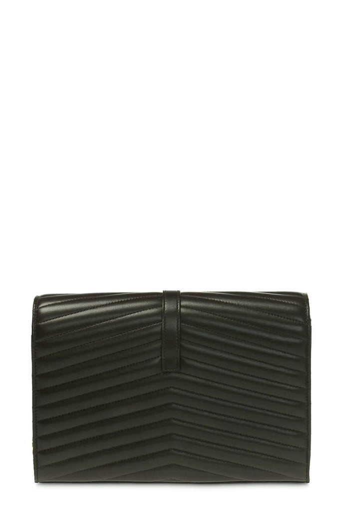 Sulpice Chain Wallet Dark Olive with Gold Hardware - Saint Laurent