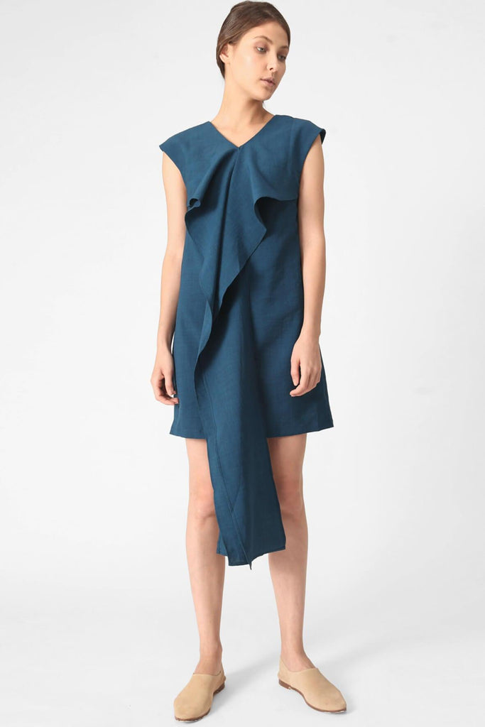 Palermo Dress in Peacock - Salient Label