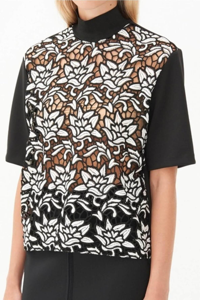 Embroidered Floral Top - Sandro