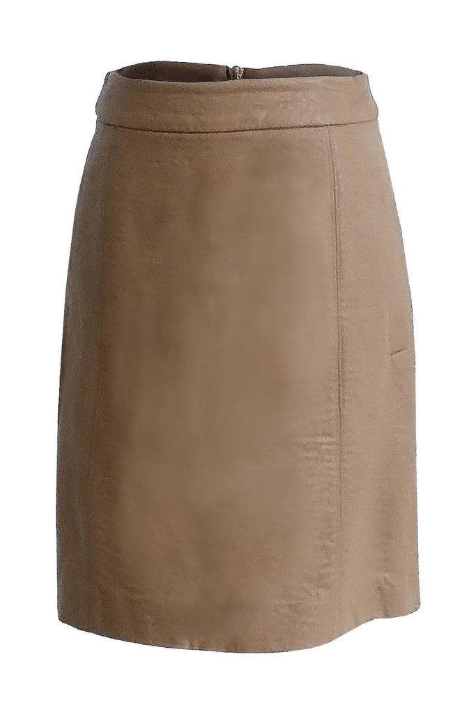 Leather Light Brown Skirt - Sheike