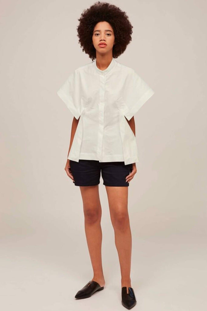 Origami Shirt in Natural White - Shirt Number White